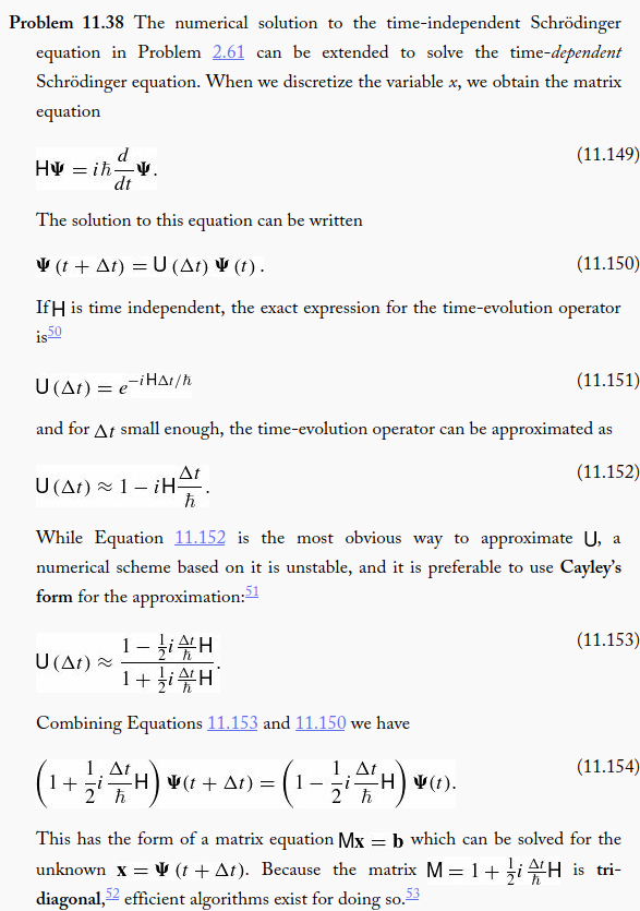 Textbook derivation of Cayley's-form time evolution